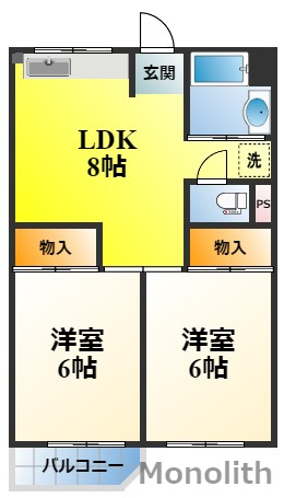 ビレッジハウス泉北栂タワーの間取り