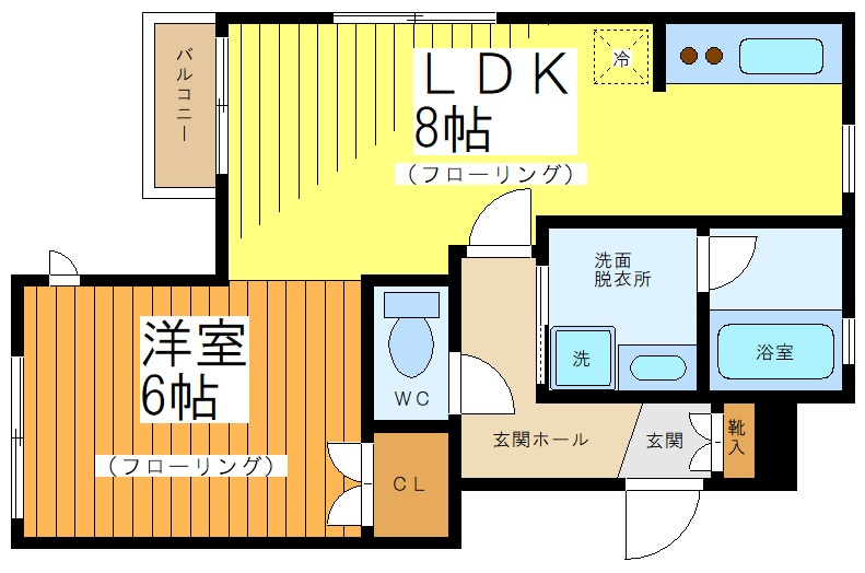 セレンディプティの間取り