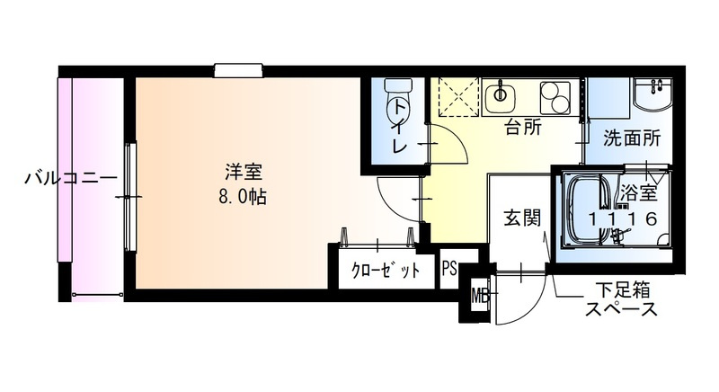 フジパレス山之内ノースの間取り