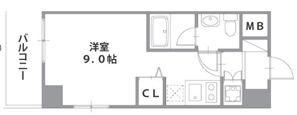 船橋市本中山２丁目の賃貸マンションの間取り