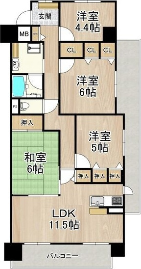 【間取り】 | ソルプラーサ堺