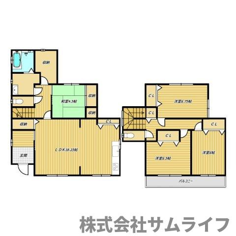 【間取り】 | 長尾4LDK戸建