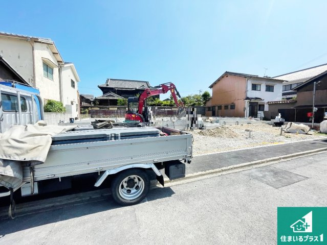 姫路市網干区余子浜　第3　新築一戸建ての外観|現在の進捗状況です！順調に作業進行中、完成が待ち遠しいです！詳細の間取り等、お気軽にお問い合わせください！