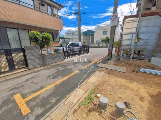 【新築分譲住宅】富士見市水谷東3丁目の前面道路含む現地写真