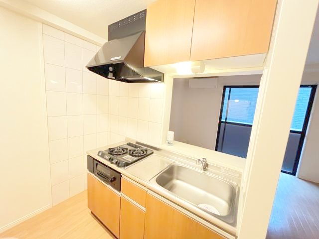 熊本市中央区上水前寺１丁目の賃貸マンションのキッチン|コンロ付きキッチン