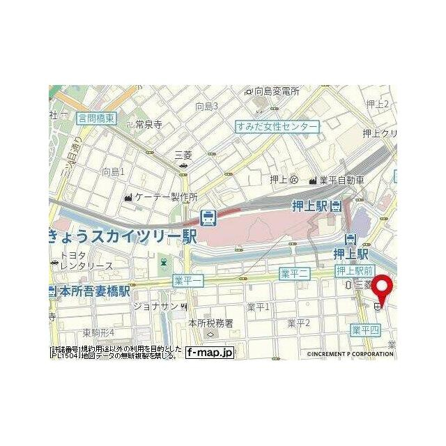 Rising place 押上三番館の地図