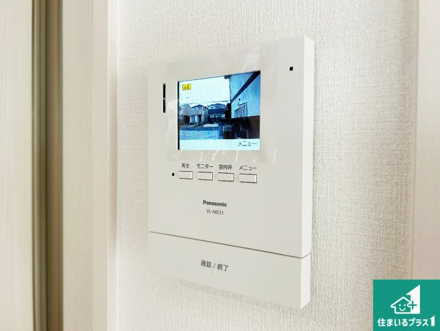●3(土)4(日)現地説明会　奈良市法蓮町　全2邸の防犯設備|カラーモニターインターホン！声だけでなく来訪者の姿や顔がモニターで確認できるので、小さなお子様がいらっしゃるご家庭でも安心できます！