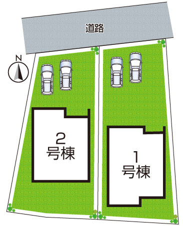 ●29(土)30(日)現地説明会　奈良市法蓮町　全2邸の区画図|全2区画