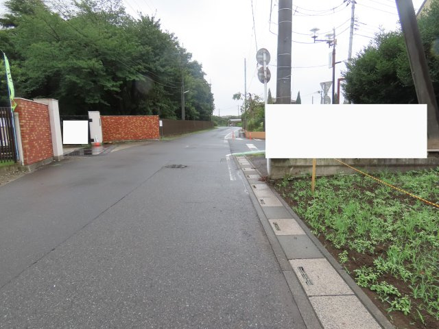 川越市天沼新田売地の前面道路含む現地写真