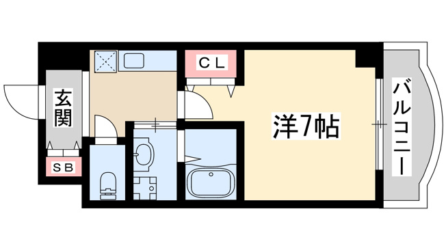 【間取り】 | ローズコーポ西中島