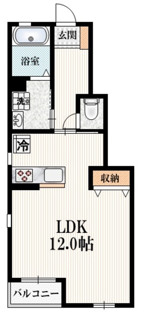 Ｇｏｌｄｉｌｏｃｋｓ ゴルディロックスの間取り|★角部屋★　★ＬＤＫ広々12帖です★