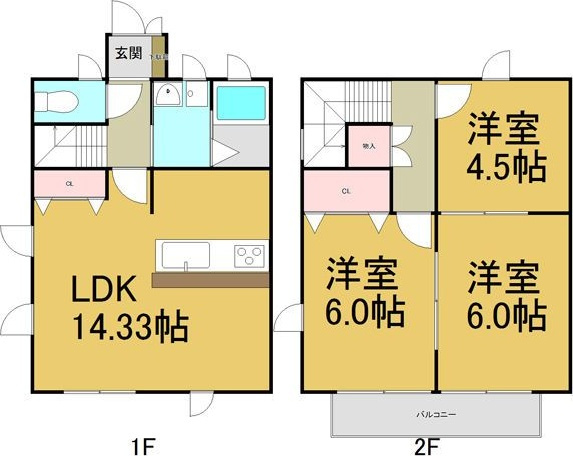クレスト弐番館の間取り