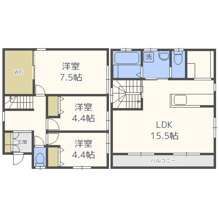 フォレスト朱雀の間取り