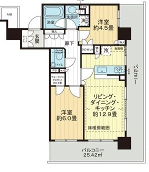 ザ・パークハウス久屋大通ローレルタワーの間取り