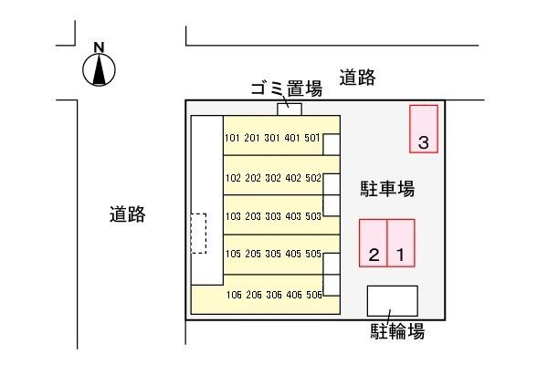 グランツ堀田の駐車場