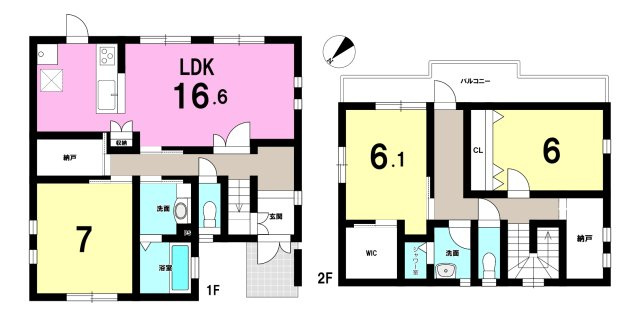 中古戸建の間取り