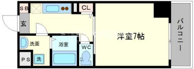 プランドール大手前レジデンスの間取り