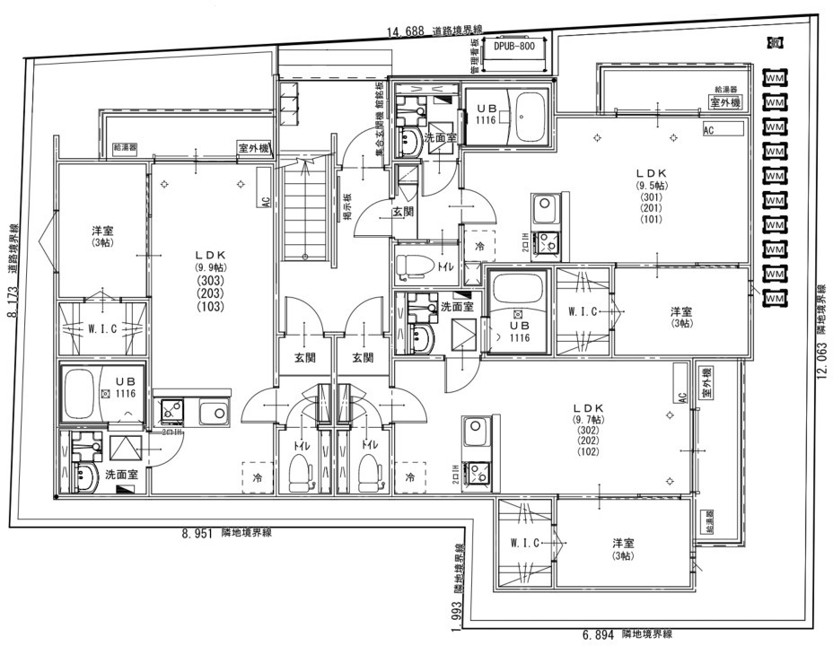 KEIAI RESIDENCE 松戸Ⅱの間取り