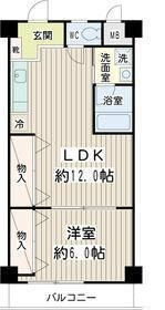 マンション花家の間取り|間取りです。