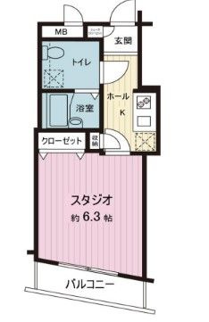 ガーラ神田淡路町の間取り|間取りです。