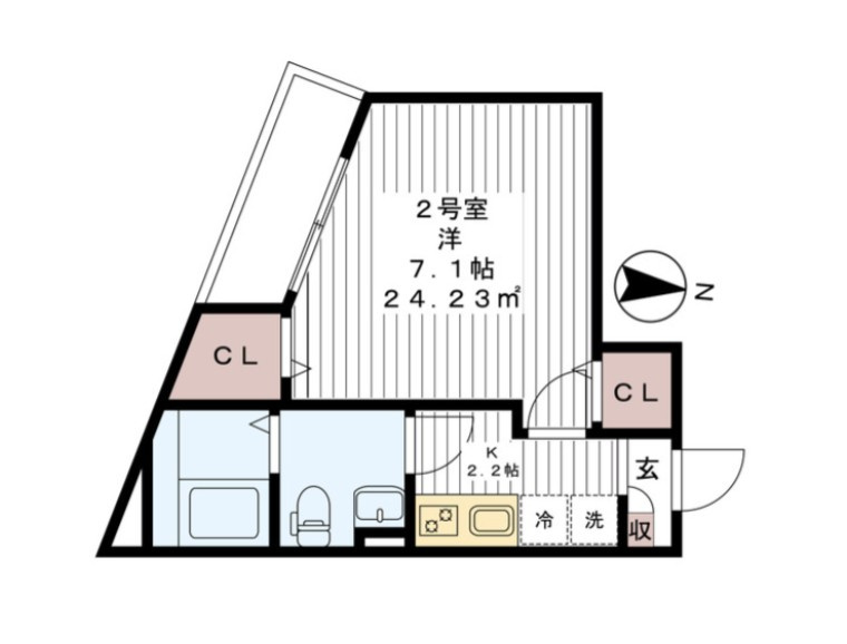 グリシーナ新小岩の間取り