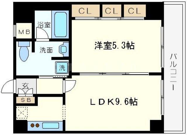 南堀江アパートメントグランデの間取り|南堀江アパートメントグランデ　間取