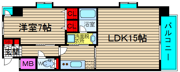 エスレジデンス淀屋橋の間取り