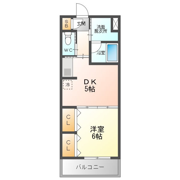 ヴィアーレ大橋の間取り|※図面と現況が異なる場合は現況を優先します。