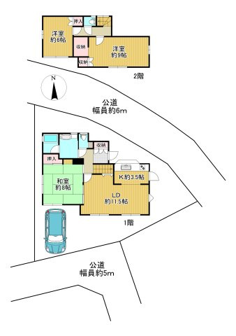 -三丁目不動産-　熊谷市万吉　軽量鉄骨造の間取り