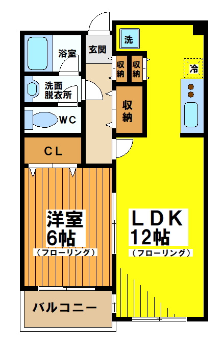 メゾンドラフィネ宮下の間取り