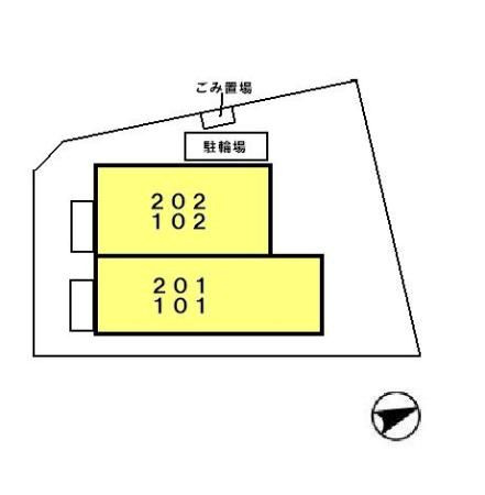 ピア　E棟の区画図