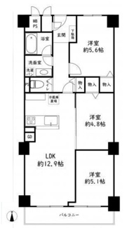 【間取り】 | 日商岩井夙川マンション