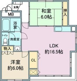 第2美芳ハイツの間取り