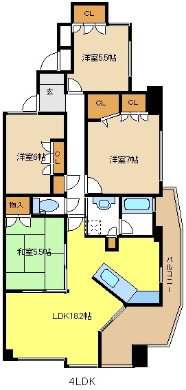 ベレーサ星ヶ丘の間取り
