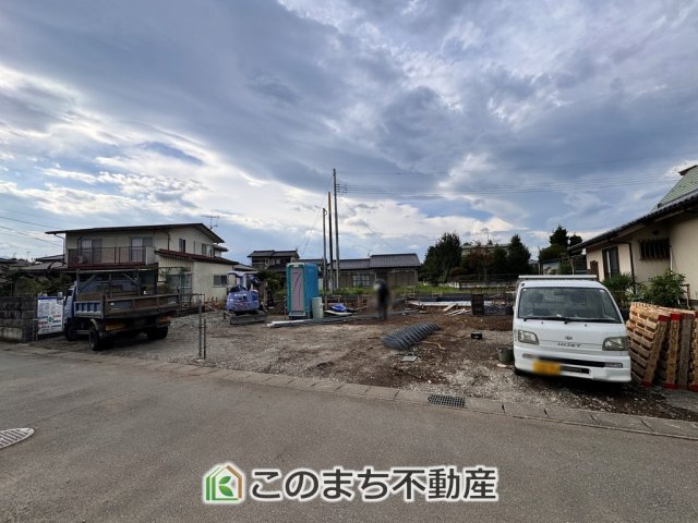 グラファーレ那須塩原市太夫塚の外観|建築中現地写真（同社施工の完成物件・モデルハウスがご見学できます）