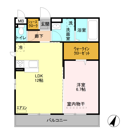 グレイス・フォレⅠの間取り