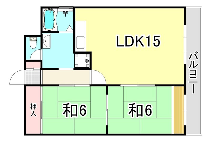 飛鳥グランドパレスの間取り