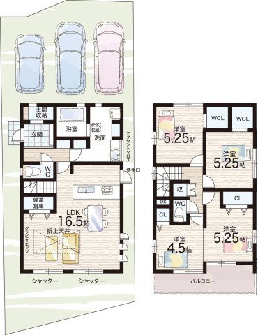 ●29(土)30(日)現地説明会　奈良市敷島町　限定1邸の間取り|1号地
