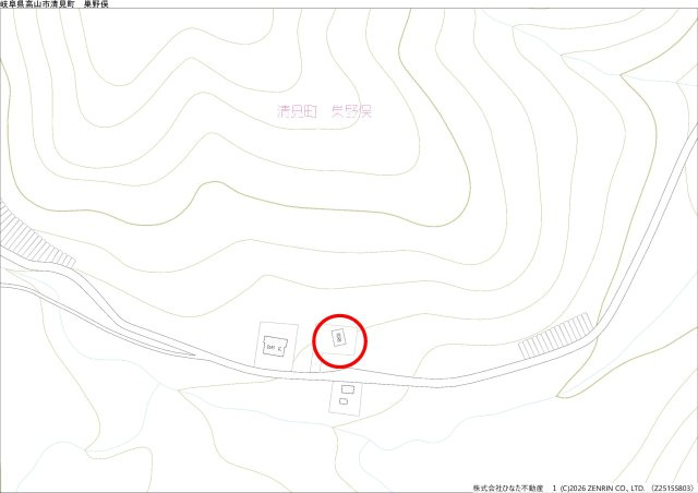 2026/4/1新規　戸建　高山市清見町巣野俣　580万の地図