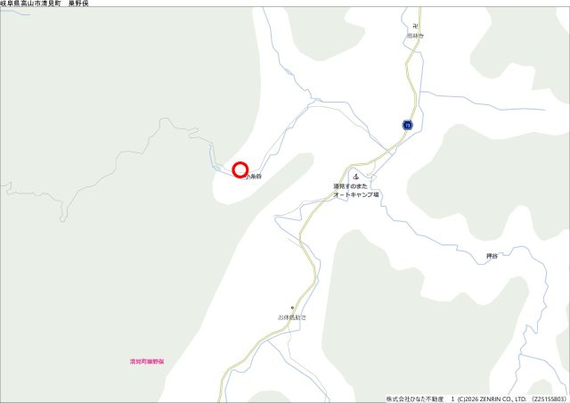 2026/4/1新規　戸建　高山市清見町巣野俣　580万の地図