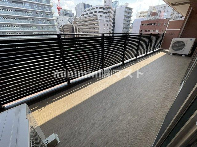 プレジオキタハマのバルコニー
