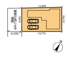 幸手市南　中古一戸建ての区画図|1区画