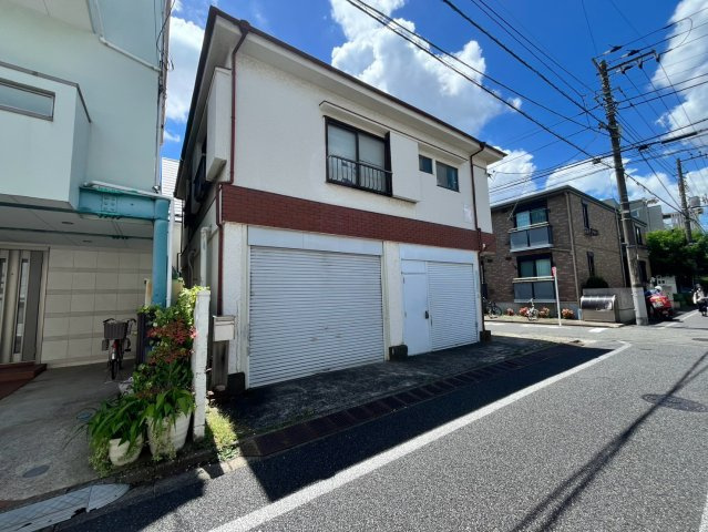 目黒区原町　建築条件なし売地の前面道路含む現地写真