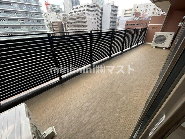 プレジオキタハマのバルコニー