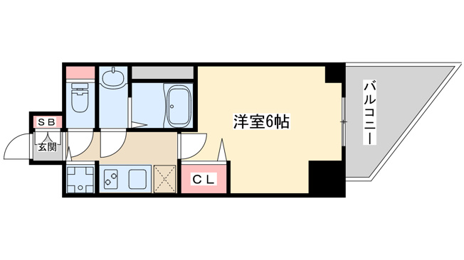 【間取り】 | S-RESIDENCE堺筋町Uno