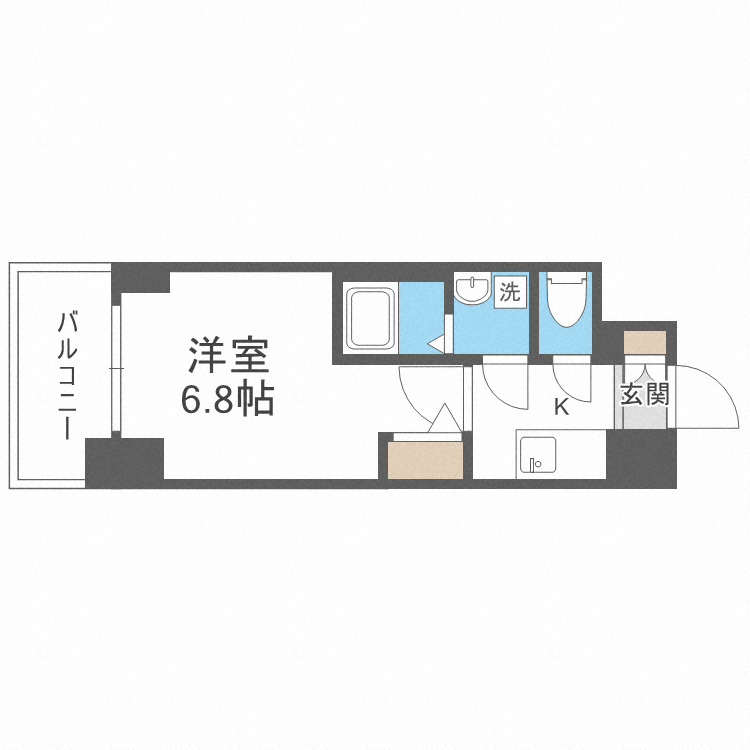 エスリード大阪上本町ブランシュの間取り