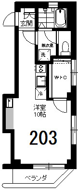 La verite Chitosedaiの間取り
