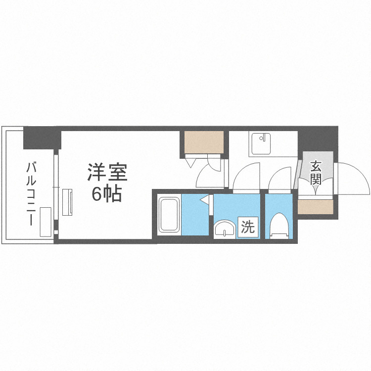 レオンコンフォート難波西Ⅲの間取り