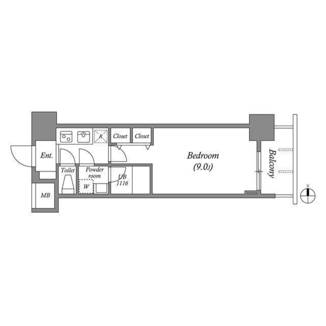 スプランディッド淀屋橋DUEの間取り