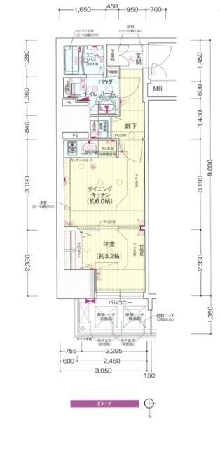 プレサンス松屋町グレースの間取り